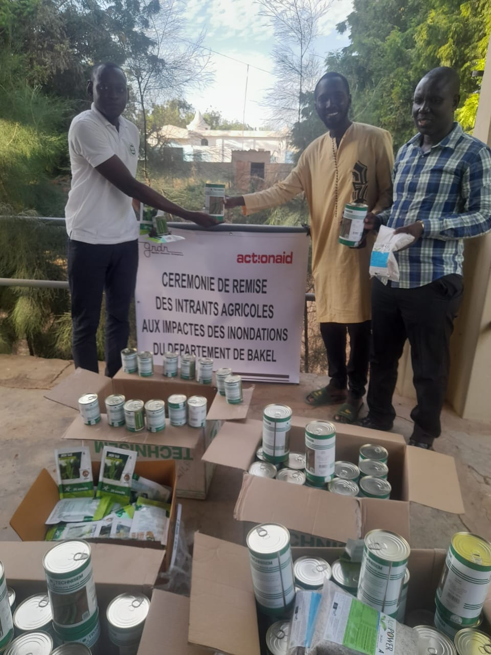 Bakel/grdr et son partenaire actionaid accompagnent les producteurs impactés des inondations pour la relance de leurs activités