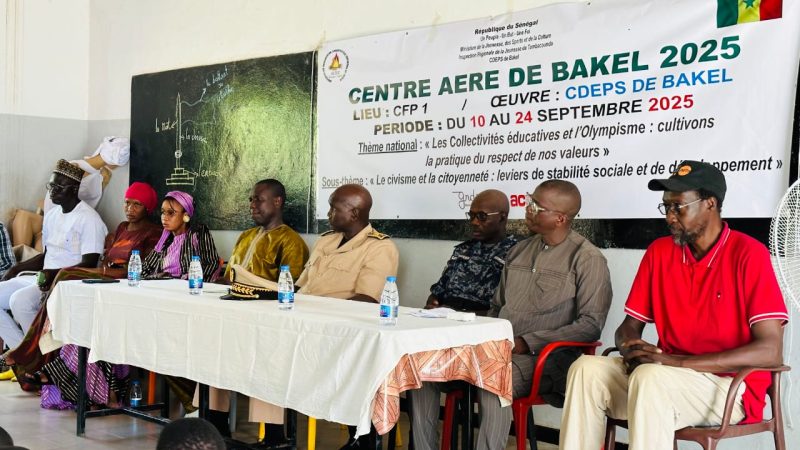 ACTIVITES DE VACANCES : CEREMONIE DE CLÔTURE  DU CENTRE AERE  DE BAKEL 2025 AU CFP1