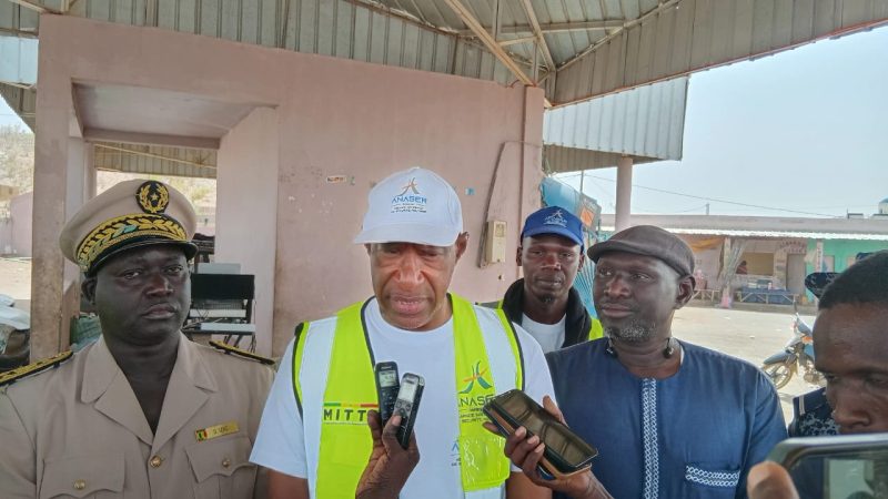 LE DIRECTEUR GENERAL DE L’AGENCE NATIONALE DE  SECURITE ROUTIERE (ANASER) EN TOURNEE DE SENSIBILISATION A BAKEL