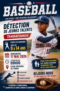 Basebll Détection de Jeunes Talents - 9 à 14 ans